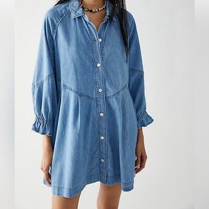 We the free Hannah denim mini dress size small